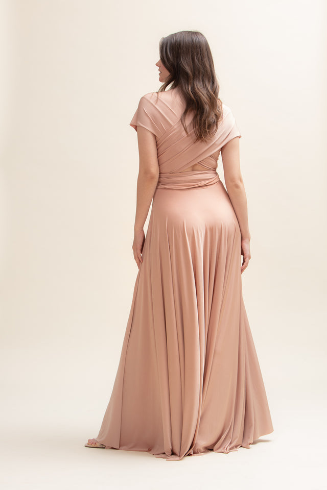 Classic Multiway Infinity Dress in Rust - Evening Dresses