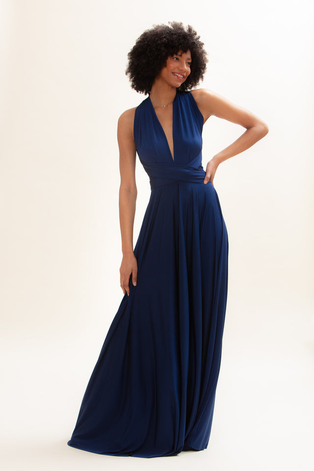 Classic Ballgown in Navy Sapphire
