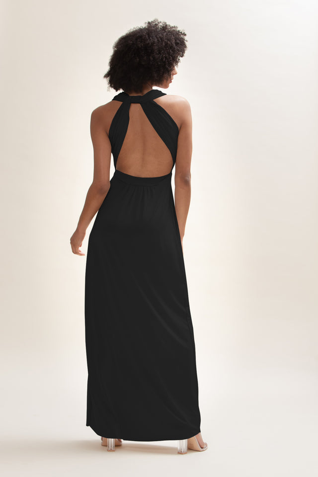 sydney straight neck slip maxi dress - blackSpring Outfits Summer Outfits  OOTD🔥30% OFF USE CODE: 30PIN🔥 | Black maxi dress, Black dress, Black slip  dress